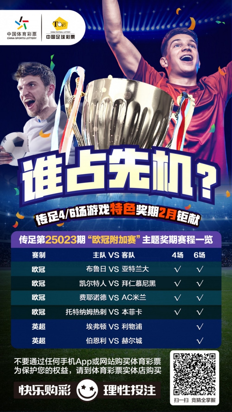  誰占先機？！傳足特色獎期第25023期聚焦歐冠附加賽