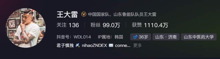  事出突然？泰山賽前幾小時亞冠退賽，王大雷社媒IP還顯示在韓國