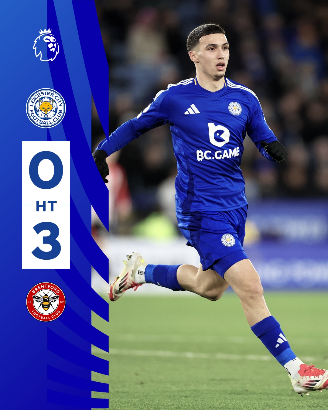 半場0-3！萊斯特若不進球輸球，將主場6連敗0進球創(chuàng)歷史最糟戰(zhàn)績