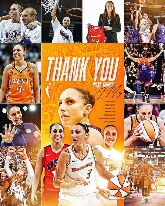  傳奇落幕！WNBA巨星陶樂(lè)西宣布退役 結(jié)束20年職業(yè)生涯